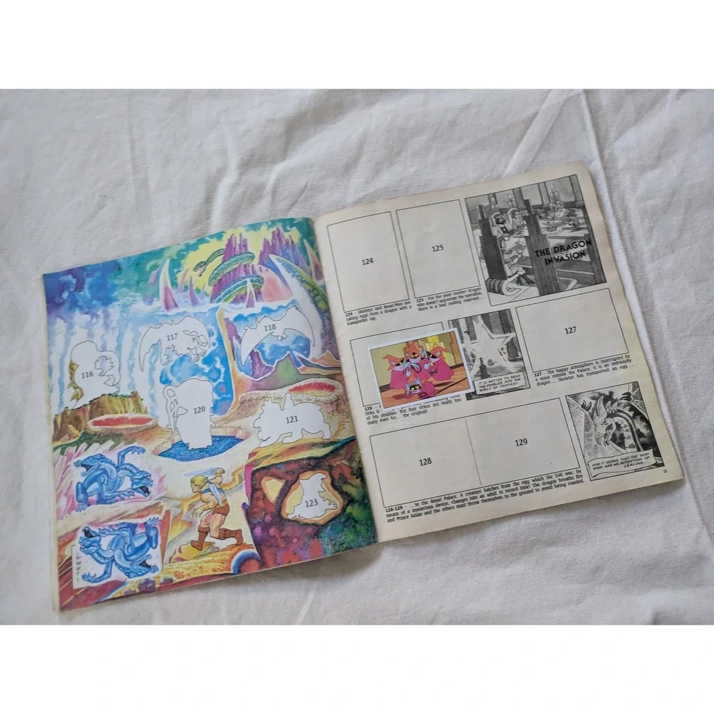 1983 Masters of the Universe Panini Sticker Album He-Man Filmation MOTU